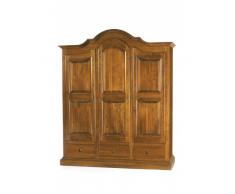 ARMADIO 3 PORTE LACCATO LUCIDO NOCE