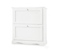 SCARPIERA CATERINA 2 PORTE BIANCO OPACO