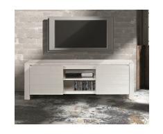 Mobile porta TV in abete bianco spazzolato