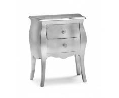 COMODINO ART. 1252 LACCATO ARGENTO