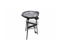 Barbecue elettrico rotondo - 50 x 48 x 73 cm