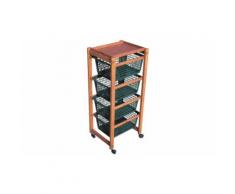 Carrello portavivande in legno