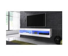 Mobile pensile per TV Volant con LED - Bianco