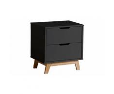 Comodino 2 cassetti - Antracite