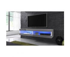 Mobile pensile per TV Volant con LED - Bianco/Grigio