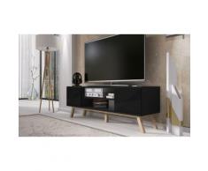 Mobile porta TV Vero Wood - nero opaco/nero lucido