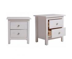 2x Comodino Betty - Bianco