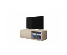 Mobile porta TV Elegant 2 Single - 100 cm - Quercia sonoma con LED