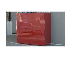 Cassettiera Onda - Rosso