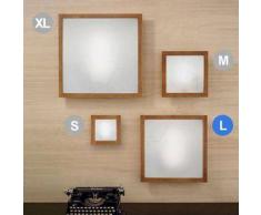linea light Lampada Frame legno e metallo L - Ciliegio