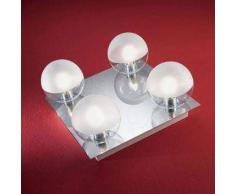 linea light Plafoniera o applique per bagno Boll 4 luci - Cromo