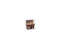 Espositore murale Buffet espositore neutro TecFrigo Potenza W 820 Dim. m L1420xP750xH1554 Modello Murale4M NEUTRAL