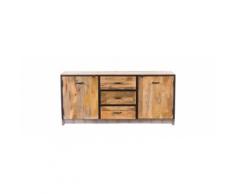 Buffet design industriale 160 cm legno massiccio INDUSTRIA