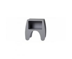 Comodino per bambino laccato grigio opaco KIDDO