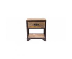 Comodino legno e metallo INDUSTRIA