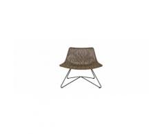 Poltrona design rattan sintetica color naturale interno / esterno SUNSET
