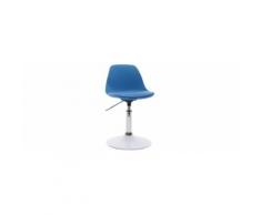 Sedia da ufficio design per bambino blu STEEVY