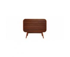 Cassettiera design noce 3 cassetti BJORG