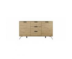 Buffet design 2 ante 3 cassetti quercia ORIGIN