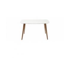 Scrivania design 120 cm legno e bianco SWIFT