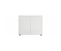 Cassettiera da scrivania bianco opaco 90x40 MARK