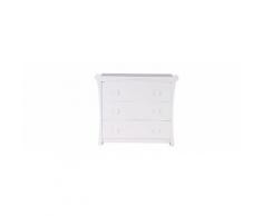 Cassettiera bambino design MDF bianco opaco CHARLOTTE