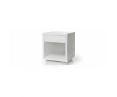 Comodino design girevole bianco lucido MAX