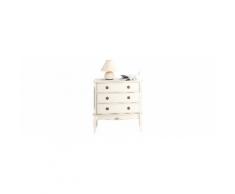Cassettiera barocca colore bianco BIANCA