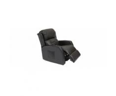 Poltrona relax elettrica massaggiante nera GALLER