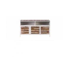 Buffet legno e metallo bianco 150cm ROCHELLE