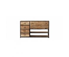 Buffet design industriale legno massiccio INDUSTRIA
