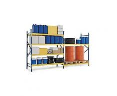 Rajapack Copriripiano in metallo 150x60cm per scaffalatura industriale portata 500 Kg