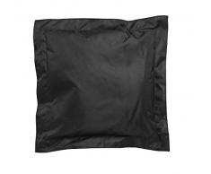 Sunvibes Cuscino in Poliestere Rivestito in PVC, 45 x 45 x 4 cm, Nero, 45x45x4 cm
