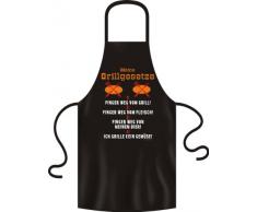 Rahmenlos S2924 - Grembiule con testo in tedesco Grillgesetze (le regole del barbecue)