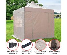 Colore: Grigio 2 x 2 m AirWave Essential Gazebo Pop-up con Lati Laterali