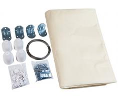 Windhager Tenda Set Completo per pergola o Giardino dinverno, 270 x 140 cm, Bianco Crema, 10868