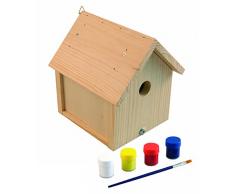 Windhager Cassetta di nidificazione Robin, casa, incubatore, Casetta degli Uccelli per Bambini, 06946, Naturale