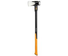 Fiskars Ascia da spacco IsoCore XXL per spaccare tronchi o piantare cunei, Lunghezza: 92 cm, Peso: 3,6 kg, Nero/Arancione, 1020220