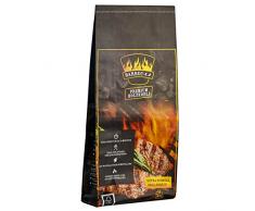 Barbec-U 200100001188 5 Kg di Mattonelle di Carbonella Premium BBQ Pregiata per Grigliare e Una Brace Duratura, Mattonelle, Pronte all’Uso in ca. 35 min, Certificate FSC, Nero, L