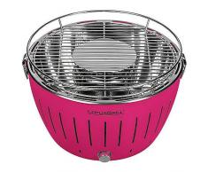 LotusGrill G-LI-34P Barbecue con batterie e cavo di alimentazione USB, Viola