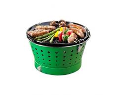 Food Fun Grillerette Classic – Barbecue Portatile, Verde