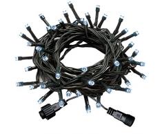 WeRChristmas WRC-8669 - Striscia di 50 LED a Bassa Tensione, Colore: Bianco Brillante