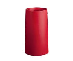 Hobby Flower Novo - Vaso Tondo con Sistema di Auto-irrigazione, 42 x 75 cm Rosso