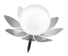Esotec 102050 - Lampada a energia Solare a Forma di Fiore, Luce Blu