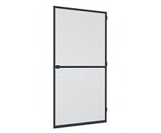 Windhager Porta pensilina Zanzariera tenditore Plus, Telaio in Alluminio per Porte, accorciabile singolarmente, 100 x 210 cm, Antracite, 03709