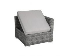 greemotion Bari Poltrona, Grigio, 80 x 80 x 65 cm