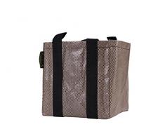 Zigg Zagg Vaso da fiori Sacco per piante angolare, Taupe, 33x35cm