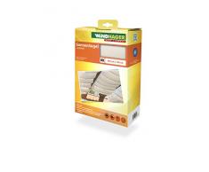 Windhager Tenda Vela Parasole per tendicorda, Protezione Solare, pergola o Giardino dinverno, 420 x 140 cm, Bianco, 10872