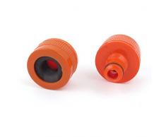 Sourcingmap A14121800UX0222 1/5,1 cm in plastica per Tubo da Giardino Acqua Tubo Rubinetto connettore rapido – Nero/Arancione (Pezzi)