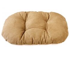 Gor Animali Cuscino Ovale per Animali Domestici, da 27 Pollici, Beige Velluto a Coste